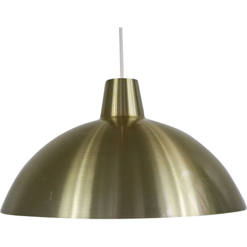 Vintage brass pendant lamp Lyfa, Danish 1960