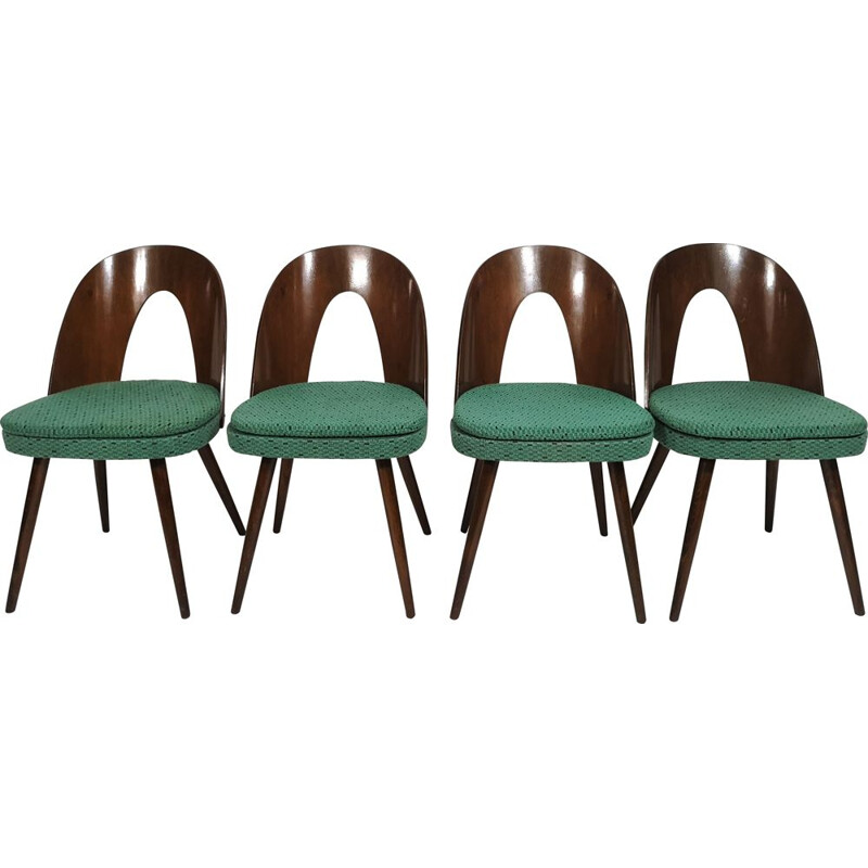 Set of 4 vintage chairs by Antonín Šuman 1960