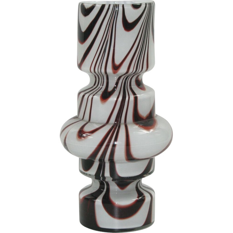 Vintage Murano Glass Vase by Carlo Moretti Italian 1970s