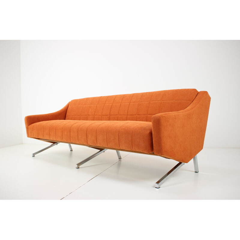 Vintage 3-seather sofa, Italian 1970s