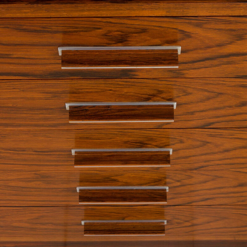 Vintage rosewood reception desk by Axel Christensen for ACO Møbler, Denmark 1960