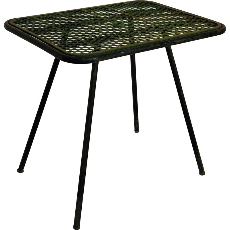 Vintage metal dining table René Malaval