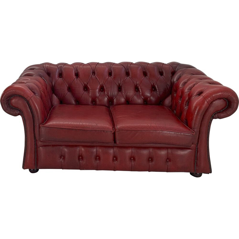 Vintage Chesterfield two seater sofa