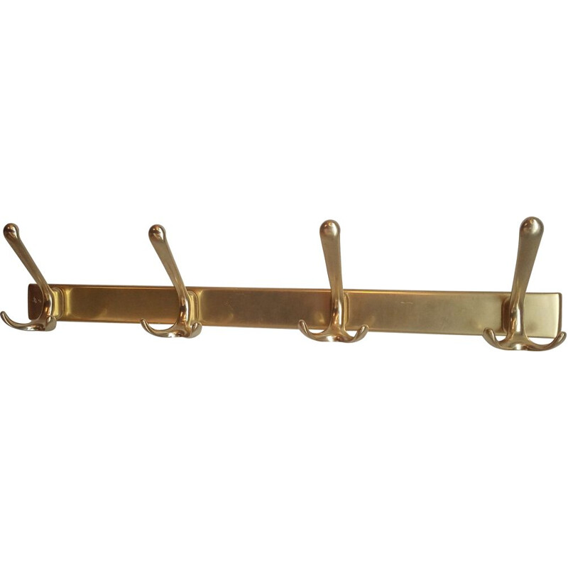 Midcentury coat rack in brass