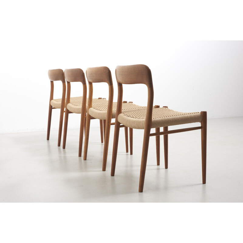 Set of 4 vintage Dining Chairs by Niels O. Møller for J.L. Møllers Møbelfabrik, Denmark 1950s