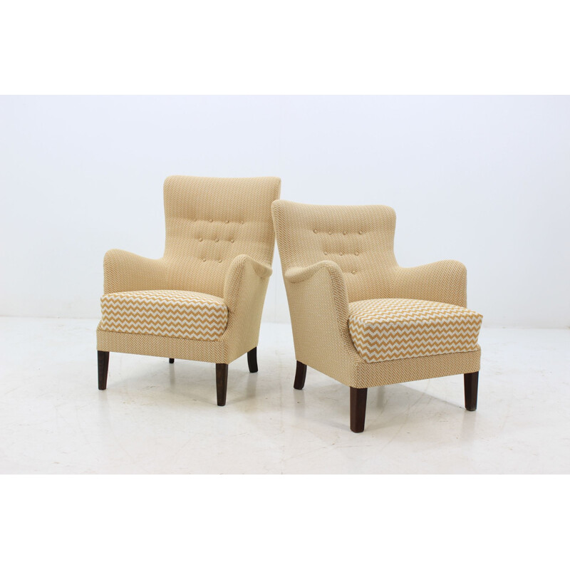 Pair of Vintage Lounge Chairs Scandinavian 1950