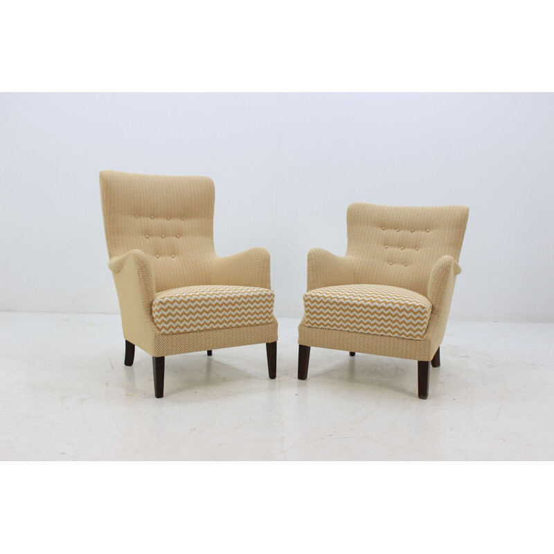 Pair of Vintage Lounge Chairs Scandinavian 1950