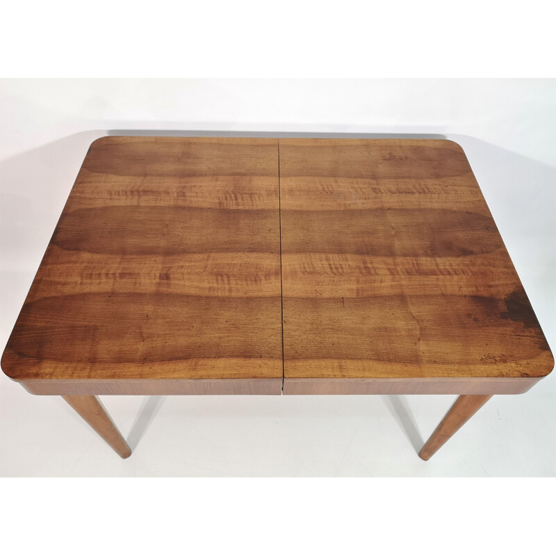 Vintage Dining Table Jindrich Halabala for UP Zavody, Art Deco 1950s