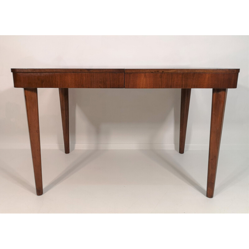 Vintage Dining Table Jindrich Halabala for UP Zavody, Art Deco 1950s