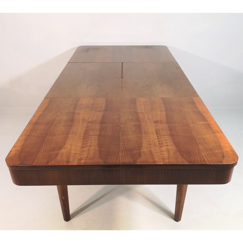 Vintage Dining Table Jindrich Halabala for UP Zavody, Art Deco 1950s