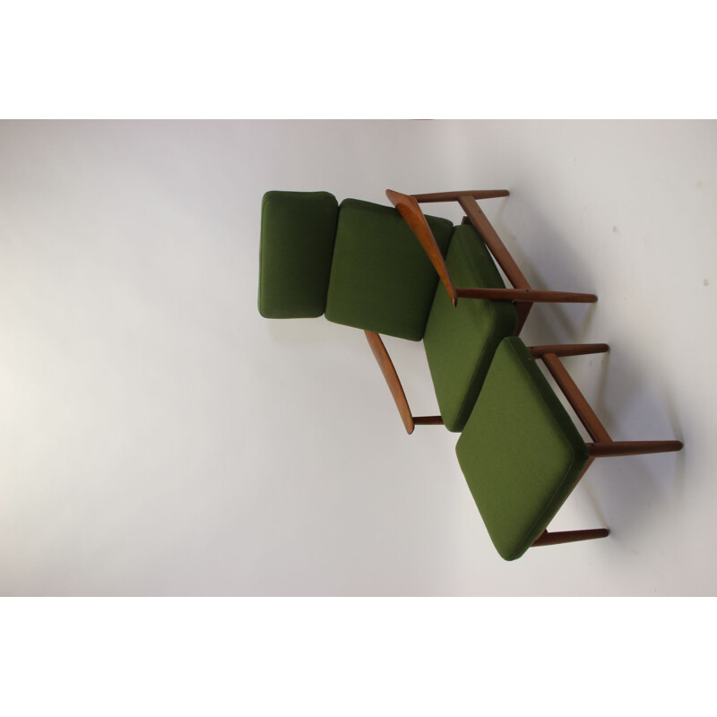 Vintage relax chair with ottoman model 164 teak Arne Vodder danish 1960s