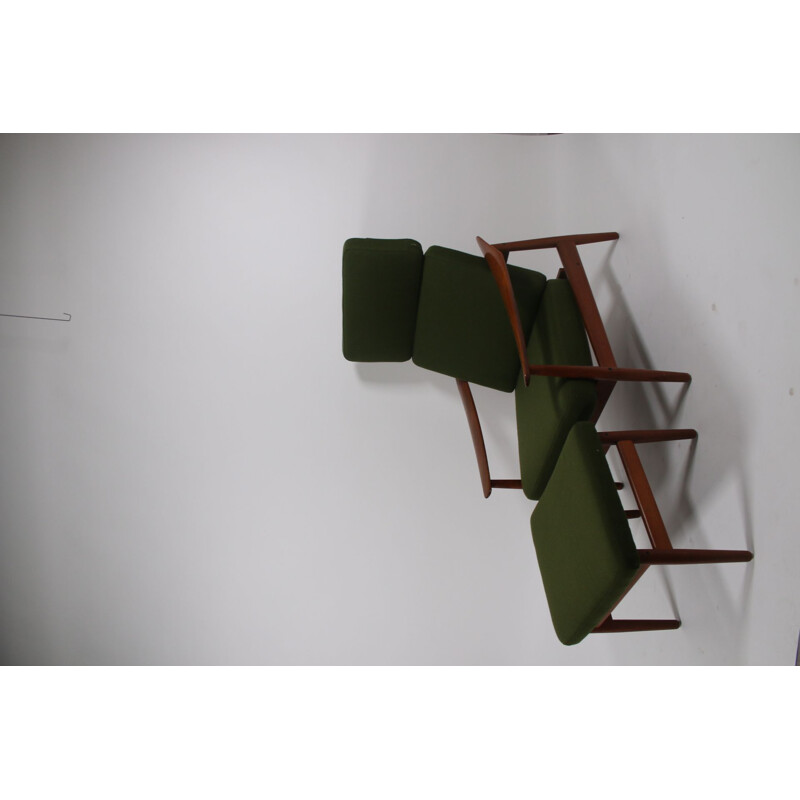 Vintage relax chair with ottoman model 164 teak Arne Vodder danish 1960s