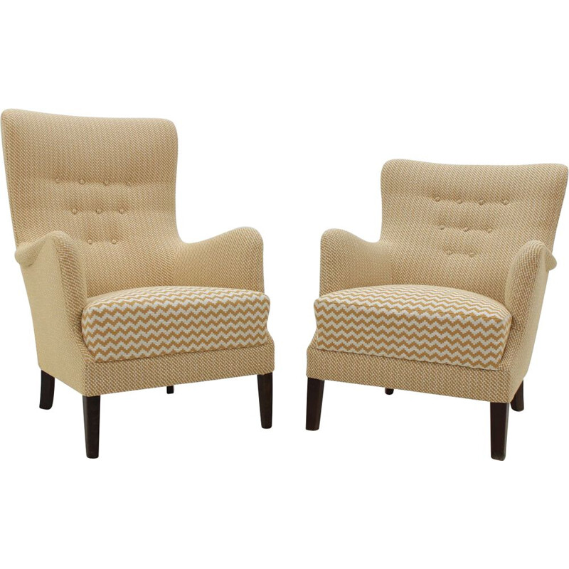 Pair of Vintage Lounge Chairs Scandinavian 1950