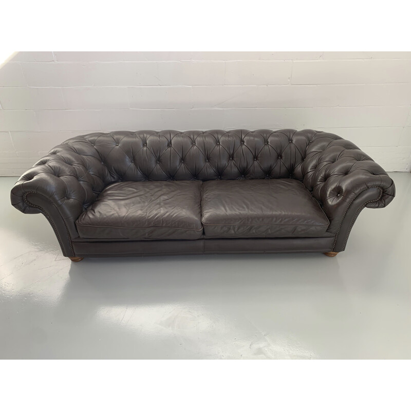 Grand canapé vintage Chesterfield Angleterre
