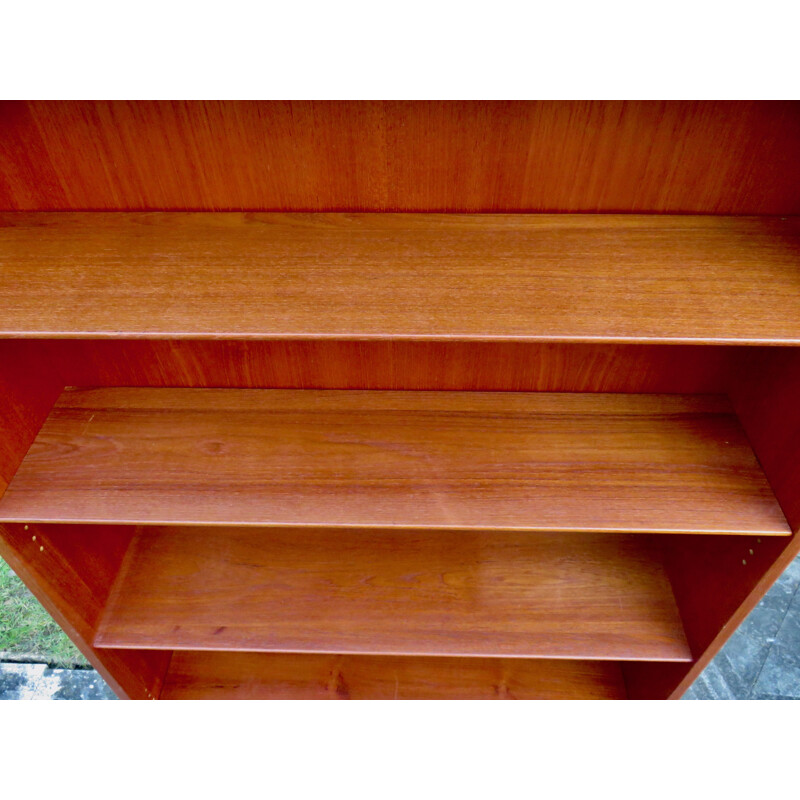 Vintage teak bookcase by Johannes Sorth Denmark 1960