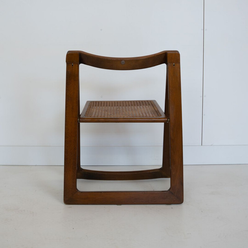 Vintage Bazzini Triëste folding chair designed by  Jacober & d'Aniello