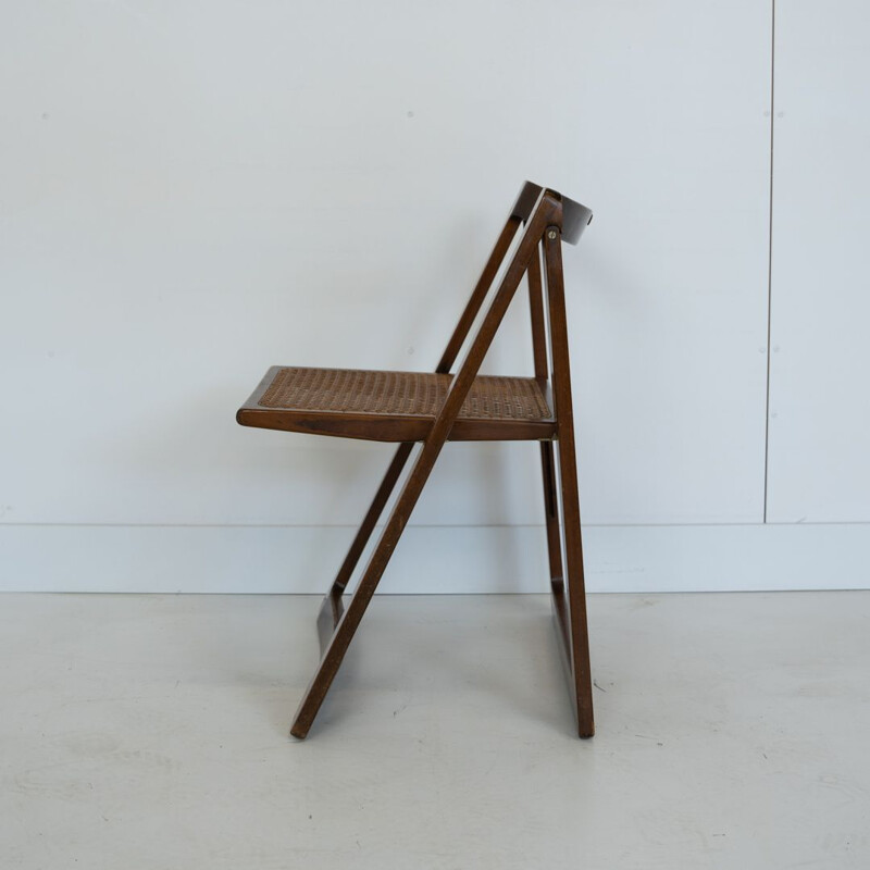 Vintage Bazzini Triëste folding chair designed by  Jacober & d'Aniello