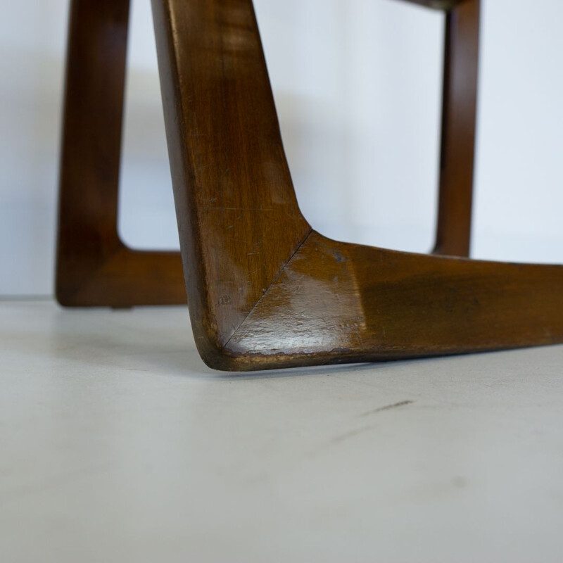 Vintage Bazzini Triëste folding chair designed by  Jacober & d'Aniello