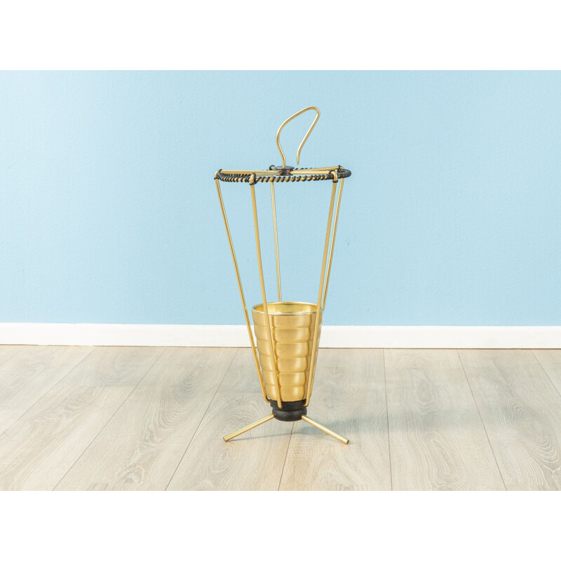 Vintage brass umbrella stand 1960