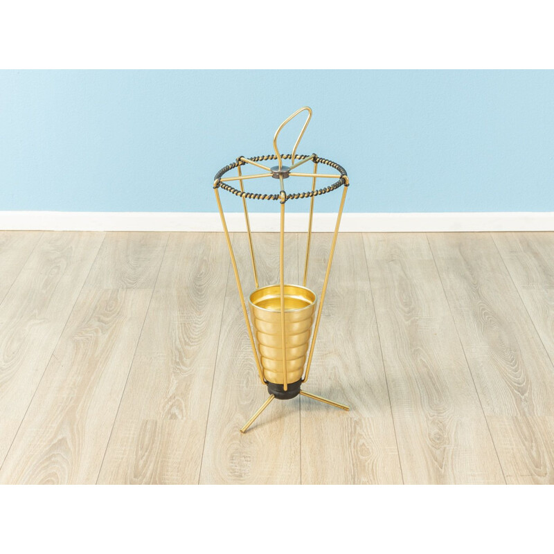 Vintage brass umbrella stand 1960