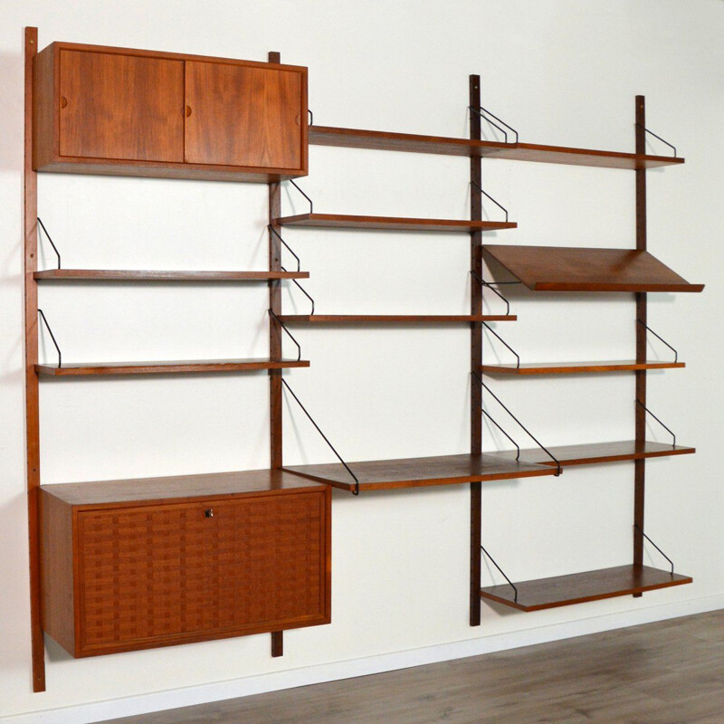 Vintage bookcase Royal System modular system by Poul Cadovius Denmark 1960