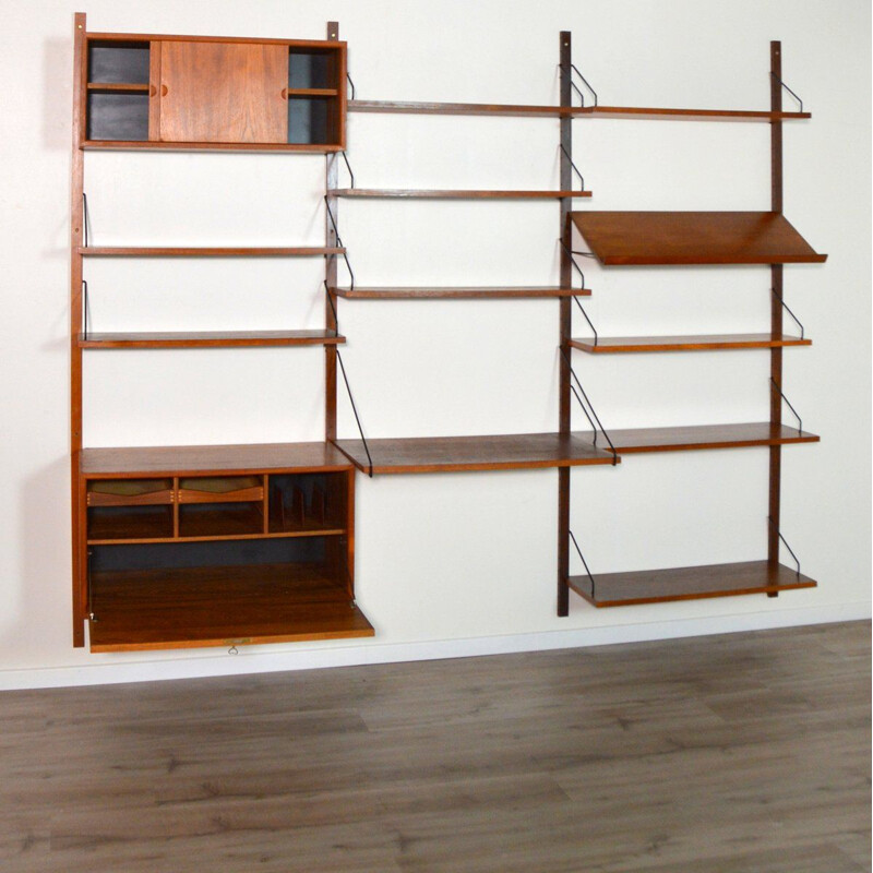 Vintage bookcase Royal System modular system by Poul Cadovius Denmark 1960