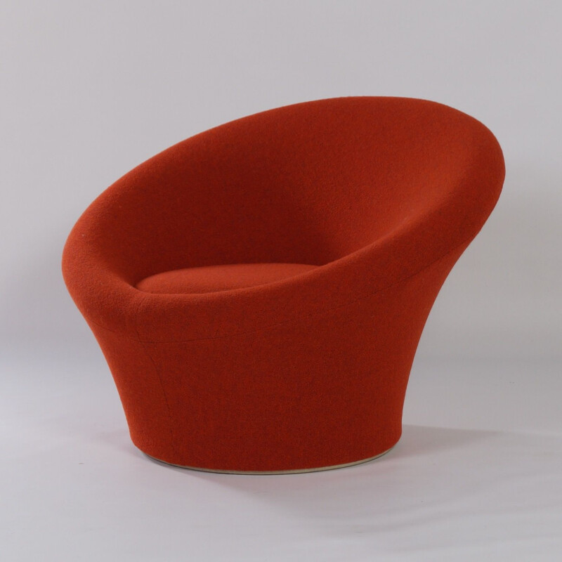 Vintage Mushroom Arm Chair with Ottoman by Pierre Paulin for Artifort, 1960s