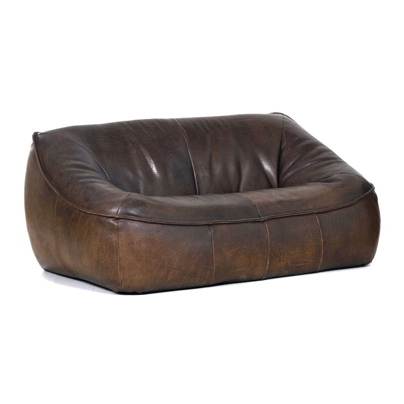 Vintage Leather 2-Seater Sofa Ringo by Gerard van den Berg for Montis, 1970s