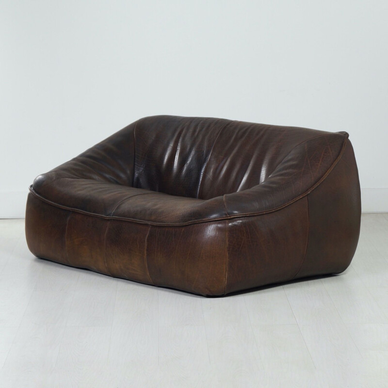 Vintage Leather 2-Seater Sofa Ringo by Gerard van den Berg for Montis, 1970s