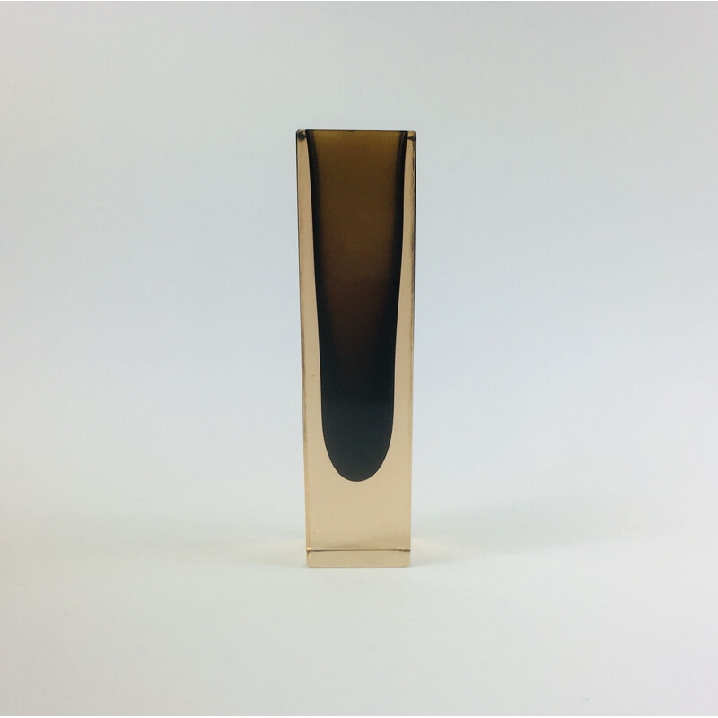 Large vintage Murano Glass Vase by Alessandro Mandruzzato, 1970s