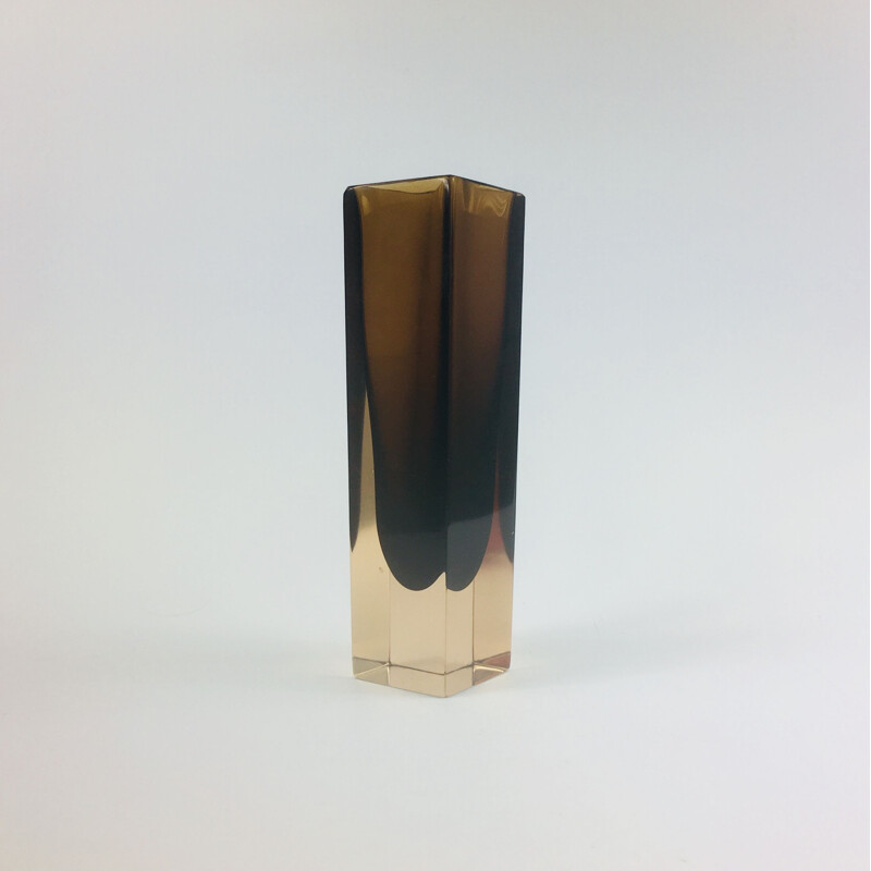 Large vintage Murano Glass Vase by Alessandro Mandruzzato, 1970s