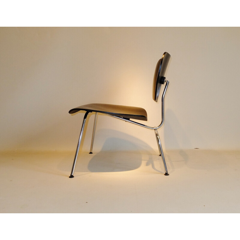 Herman Miller "LCM" chair in wood and metal, EAMES - 1950s