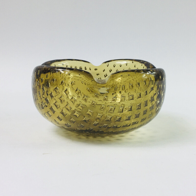 Mid-Century Bullicante Murano Glass Ashtray or Bowl by Carlo Scarpa for Venini, 1950s