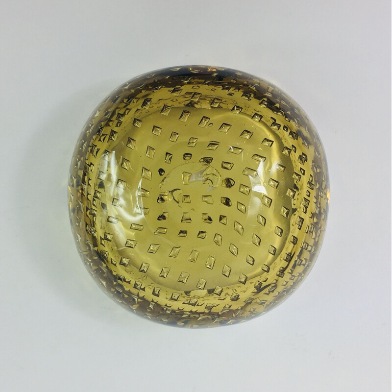 Mid-Century Bullicante Murano Glass Ashtray or Bowl by Carlo Scarpa for Venini, 1950s