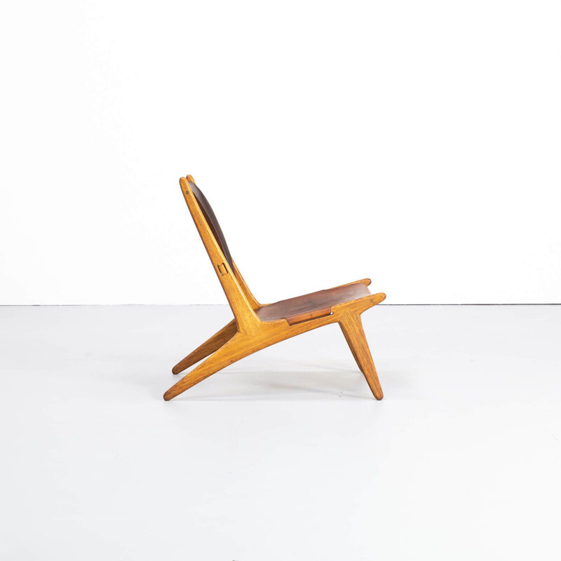 Chaise de chasse vintage modèle 204 par Luxus Uno & Östen Kristiansson 1950