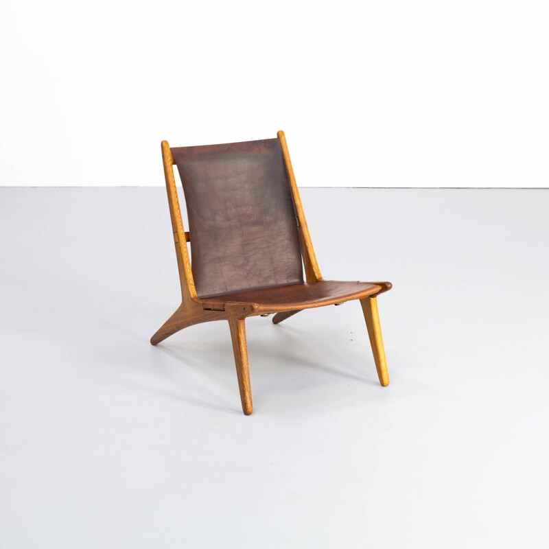 Chaise de chasse vintage modèle 204 par Luxus Uno & Östen Kristiansson 1950