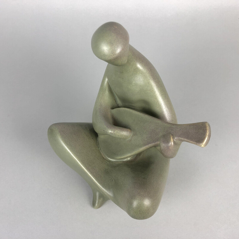 Mid-century Ceramic Sculpture, Made in Czechoslovakia 