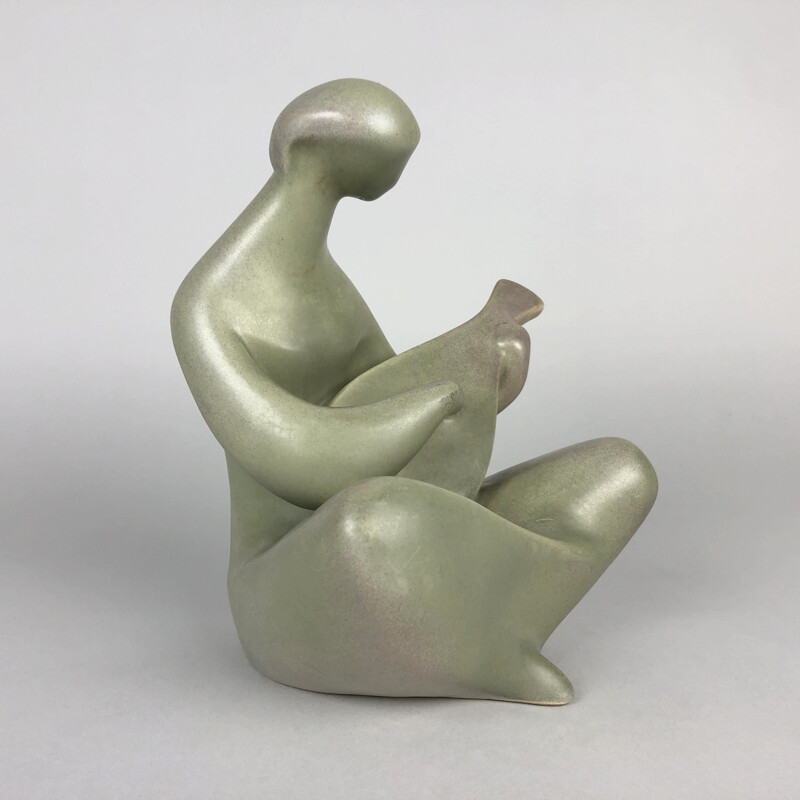 Mid-century Ceramic Sculpture, Made in Czechoslovakia 