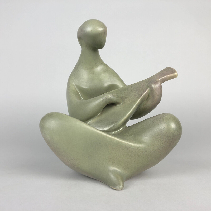 Mid-century Ceramic Sculpture, Made in Czechoslovakia 