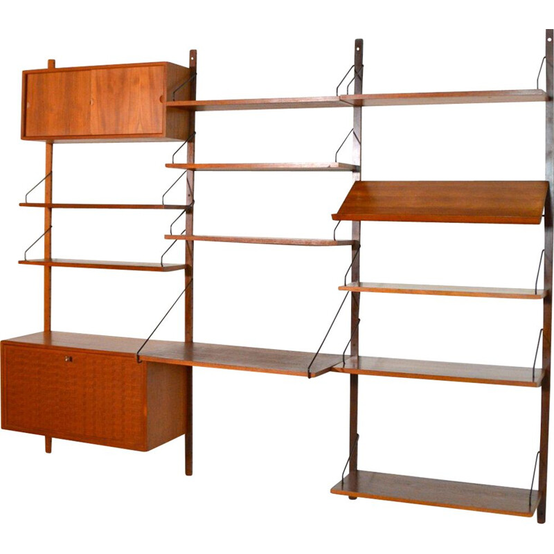 Vintage bookcase Royal System modular system by Poul Cadovius Denmark 1960