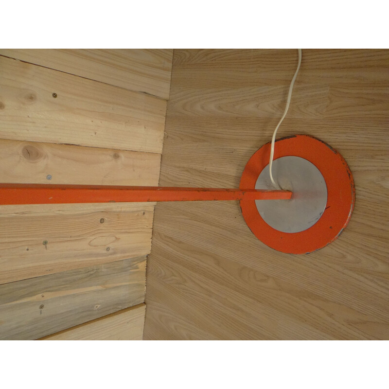 Vintage floor lamp orange Reggiani