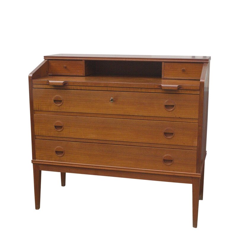 Mid Century Teak Secretary Chatol Riis Antonsen for Borge Hansen Denmark 1960s