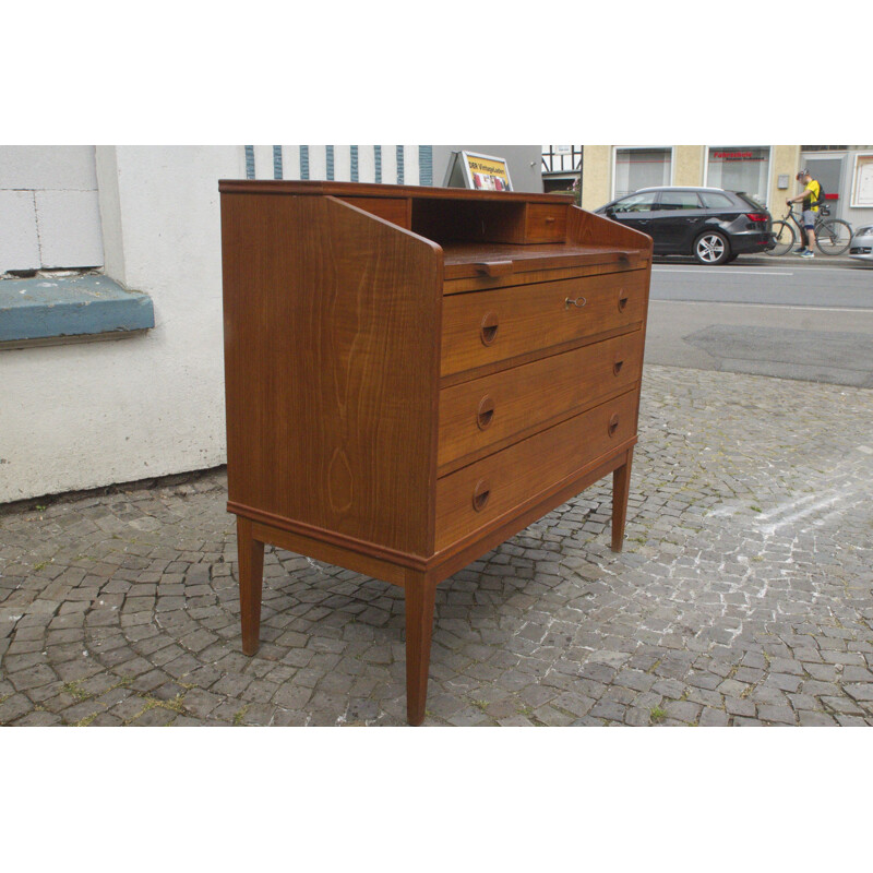 Mid Century Teak Secretary Chatol Riis Antonsen for Borge Hansen Denmark 1960s