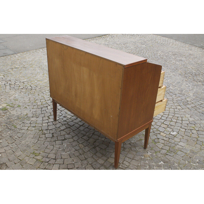 Mid Century Teak Secretary Chatol Riis Antonsen for Borge Hansen Denmark 1960s