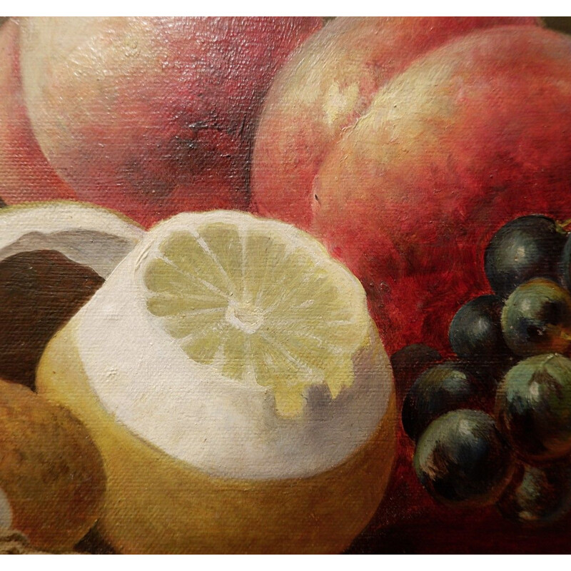 Vintage Still Life Oil On Canvas A.Maeck