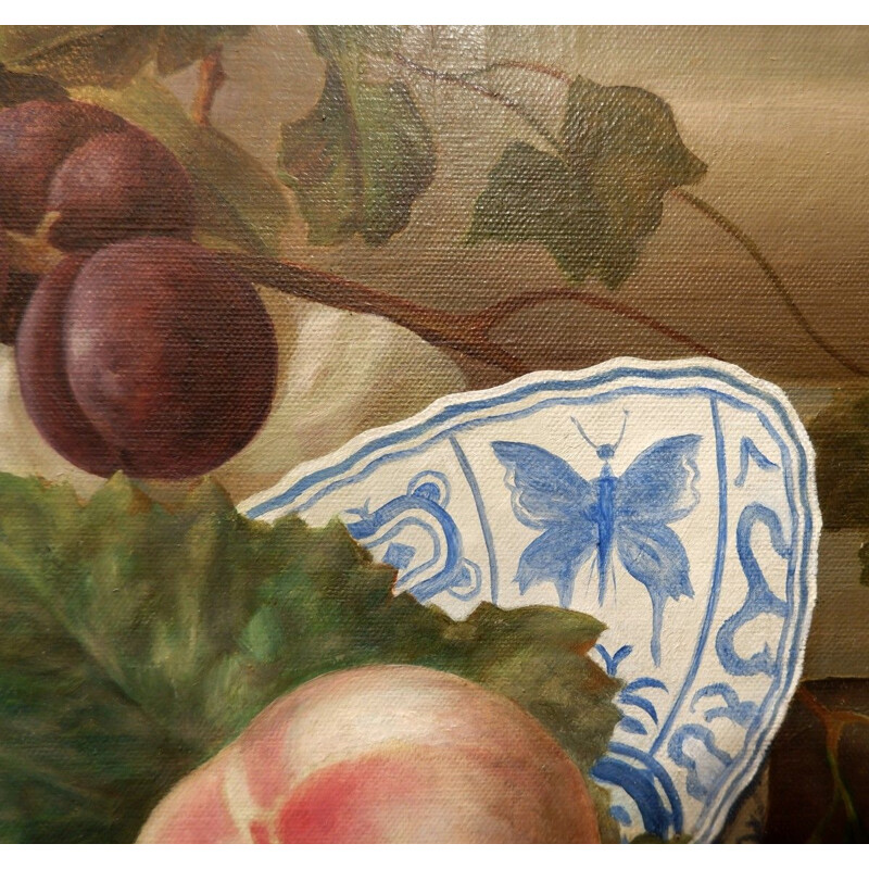 Vintage Still Life Oil On Canvas A.Maeck