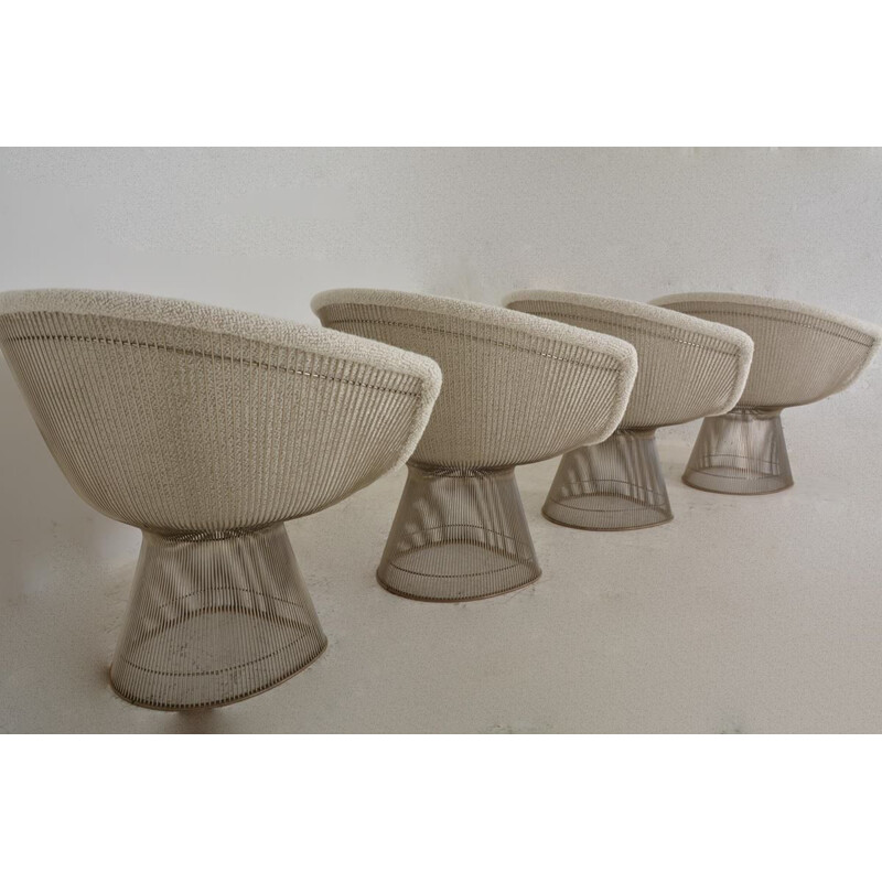 Suite de 4 vintage "Lounge Chair" par Warren Platner Pour Knoll, 1960