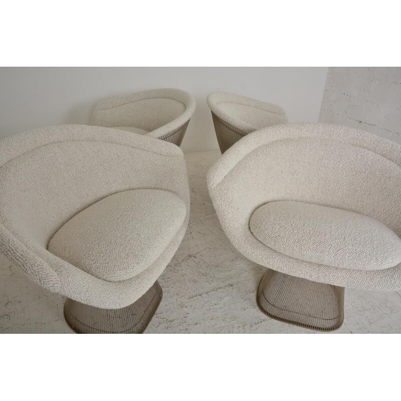 Suite de 4 vintage "Lounge Chair" par Warren Platner Pour Knoll, 1960