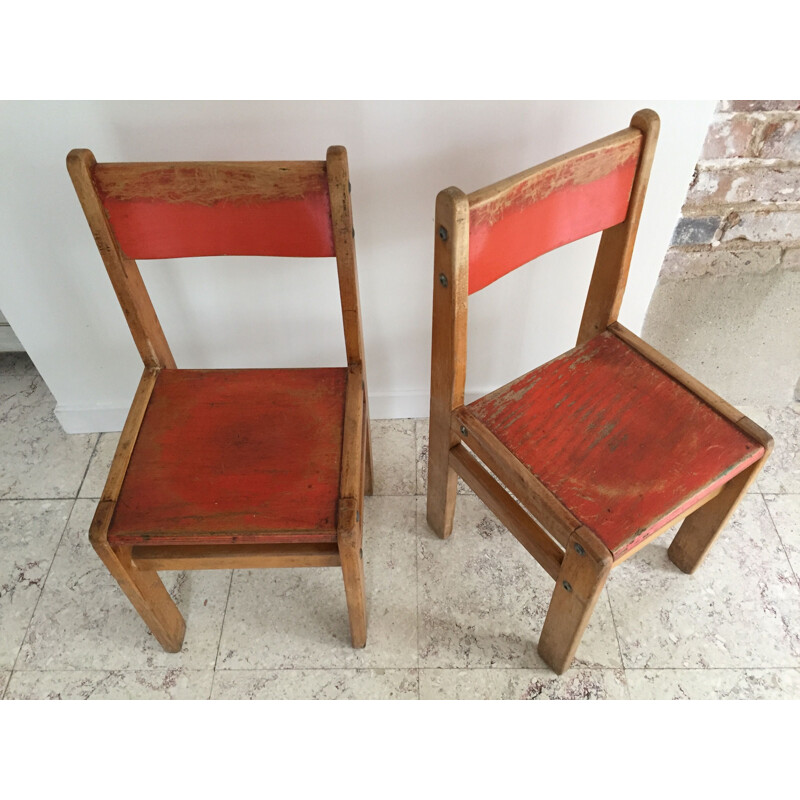 Chaises vintage Enfant 1970 