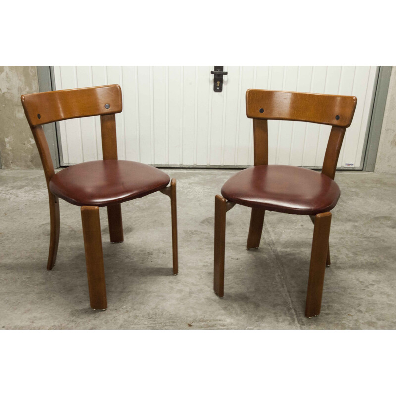 Pair of vintage chairs Bruno Rey Switzerland 1970